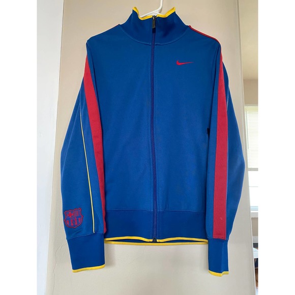 Nike Other - NIKE BARCELONA SPAIN 2010/2011 TRAINING FOOTBALL WARM UP JACKET